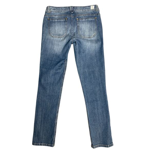 Democracy Girlfriend Fit Floral Embroidered Distressed Jeans‎ Size 6 - Picture 6 of 10